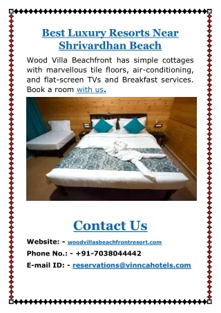 Best Luxury Resorts Near Shrivardhan Beach