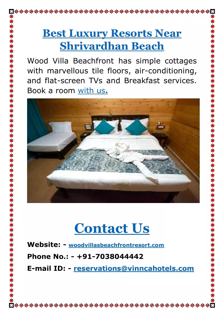 best luxury resorts near shrivardhan beach