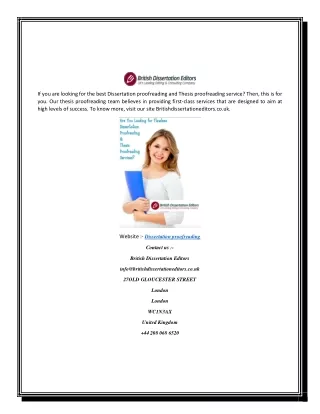 if you are looking for the best dissertation