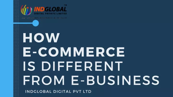 how e commerce is different