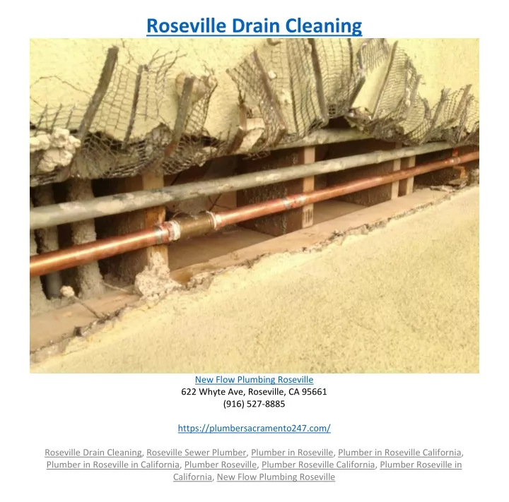 roseville drain cleaning