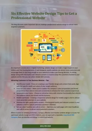 six effective website design tips