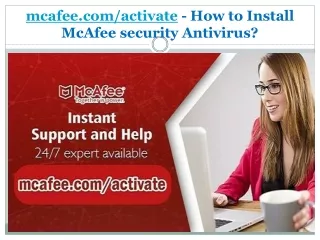 mcafee com activate how to install mcafee security antivirus