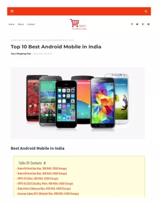 Top 10 Best Mobiles in India