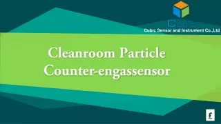 Cleanroom Particle Counter-engassensor