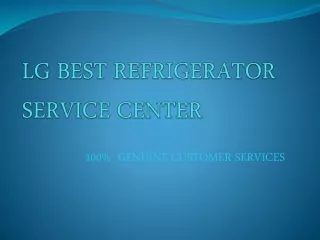 LG best refrigerator service center in Hyderabad