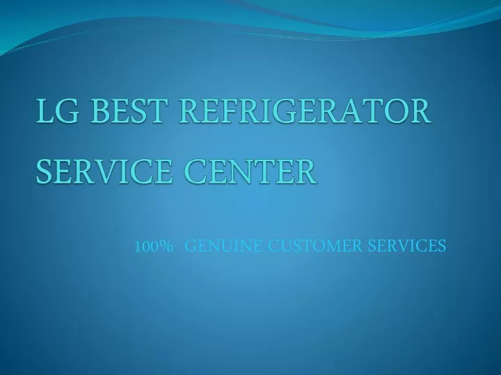 lg best refrigerator service center