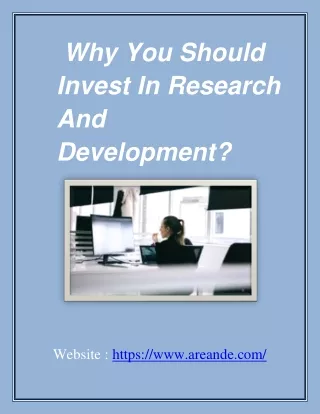 why you should invest in research and development