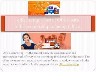 office setup install office with office com setup to setup office