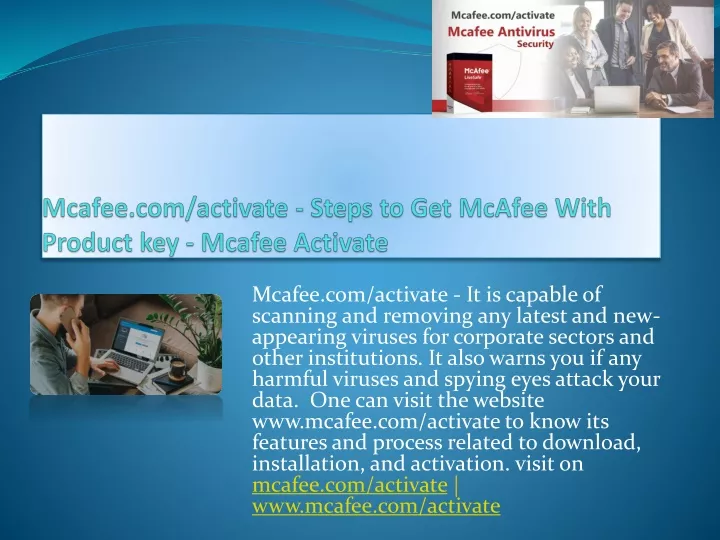 mcafee com activate steps to get mcafee with product key mcafee activate