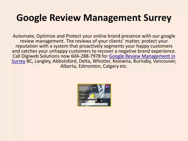 google review management surrey
