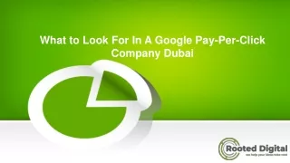 what to look for in a google pay per click company dubai