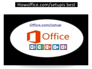 How office.com/setup is best?