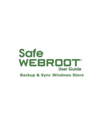 Get Complete User Guide of Webroot Secureanywhere –  Safewebroot