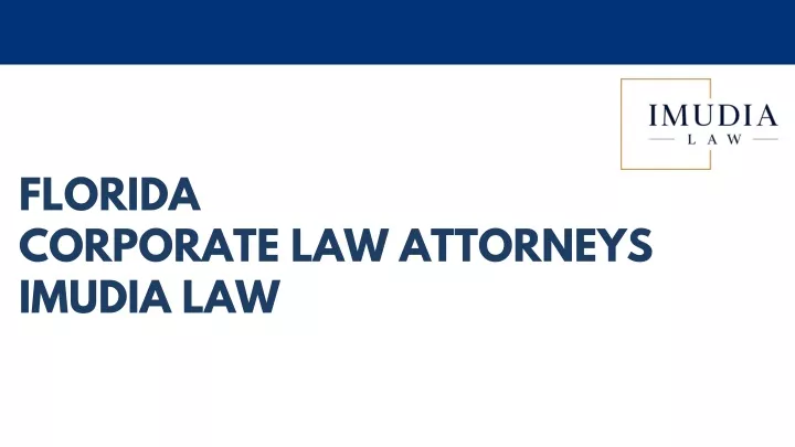 florida corporate law attorneys imudia law