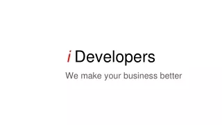 i developers