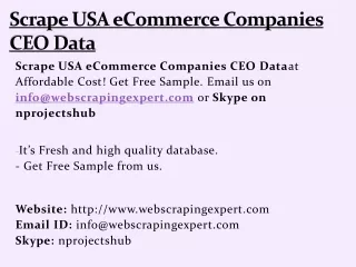 scrape usa ecommerce companies ceo data