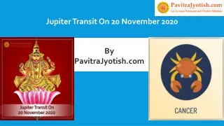 jupiter transit on 20 november 2020