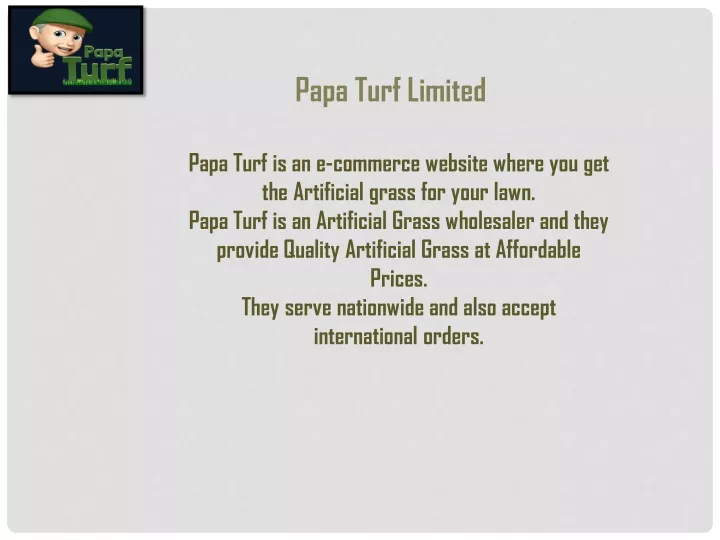 papa turf limited