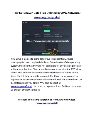 how to recover data files deleted
