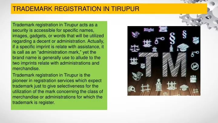 trademark registration in tirupur