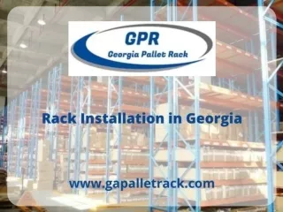 Rack Installation in Georgia – Gapalletrack