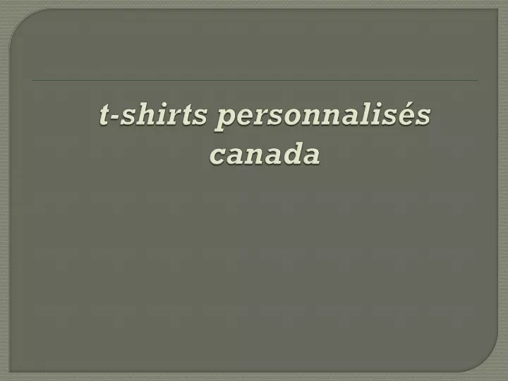 t shirts personnalis s canada