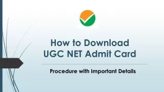 How to Download UGC NET Admit Crad 2020?