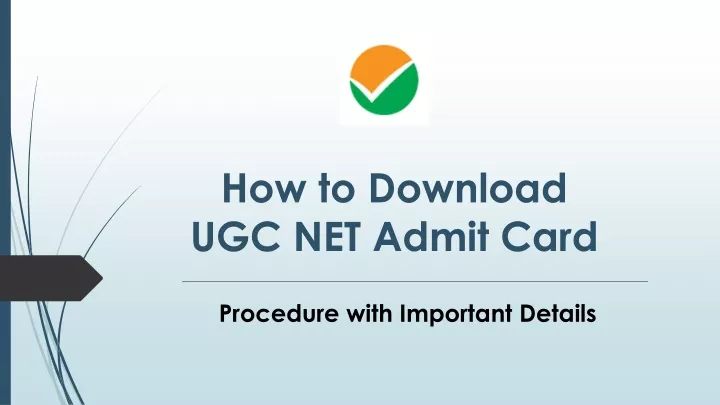 how to download ugc net admit card