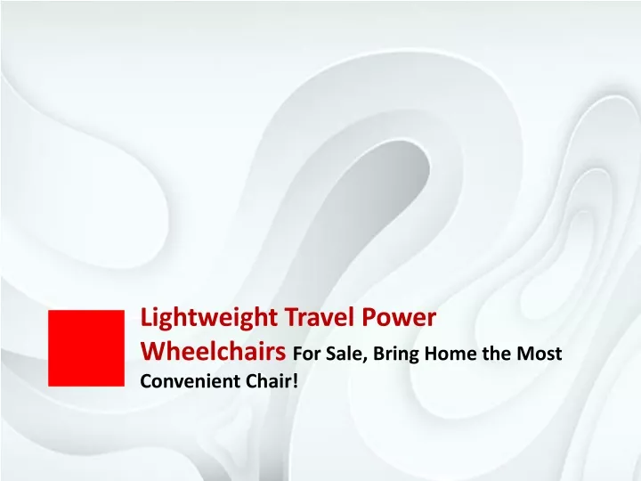 lightweight travel power wheelchairs for sale