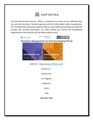 site security data security what is essential