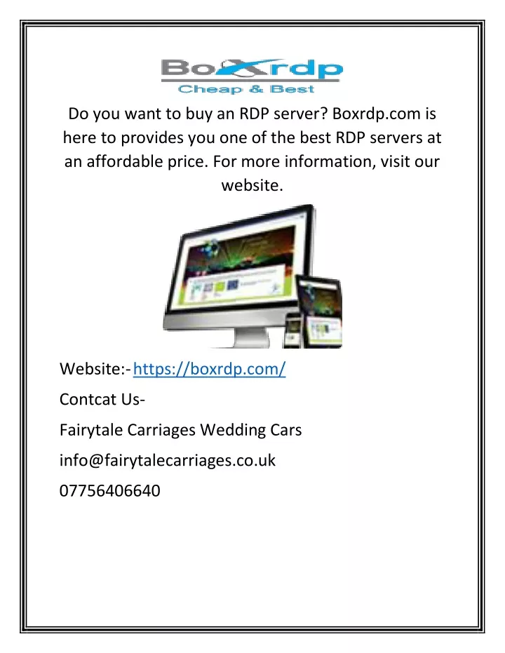 do you want to buy an rdp server boxrdp
