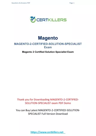 latest Magento Magento-2-Certified-Solution-Specialist Exam ...