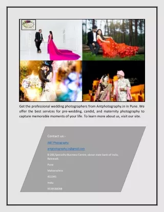 Best Wedding Photographers In Pune | Antphotography.in