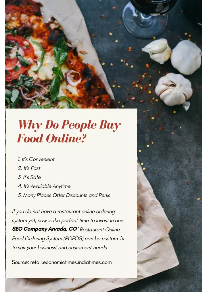 why do people buy food online
