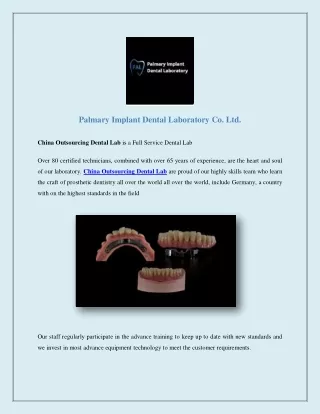 Palmary Implant Dental Laboratory Co. Ltd.