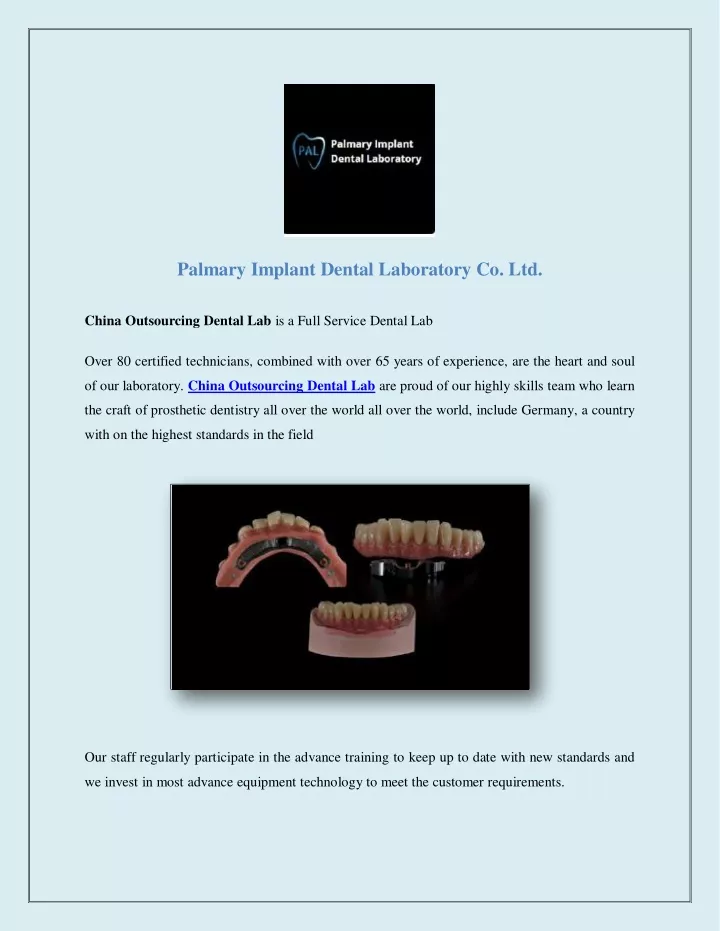 palmary implant dental laboratory co ltd