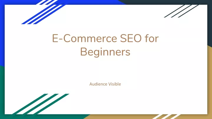 e commerce seo for beginners
