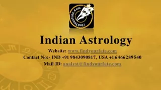 Details about Indian Astrology