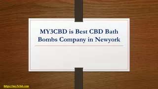 MY3CBD is Best CBD Bath Bombs Company in Newyork