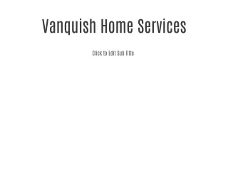 Vanquish Home Services