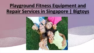Playground Fitness Equipment and Repair Services in Singapore - Bigtoys