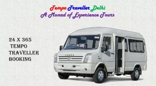 Tempo Traveller on Rent, Tempo Traveller Booking in Delhi