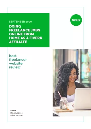 Doing freelance jobs online from home as a Fiverr affiliate