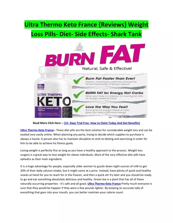 ultra thermo keto france reviews weight loss