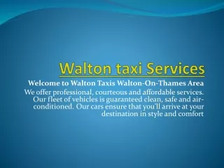 Walton Taxi