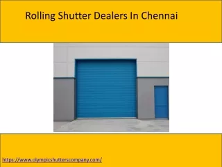 rolling shutter dealers in chennai