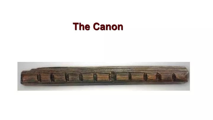 the canon