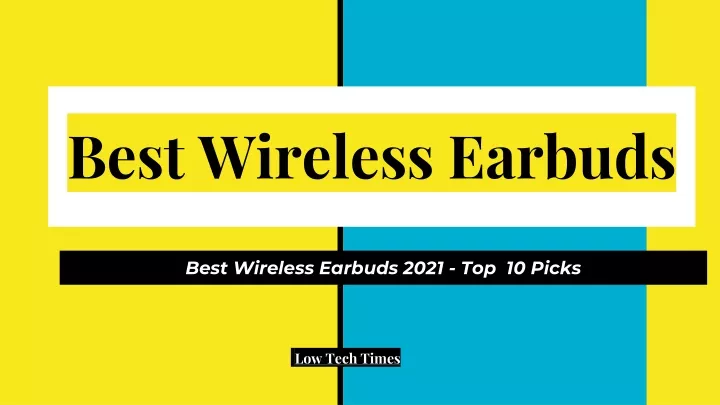 best wireless earbuds