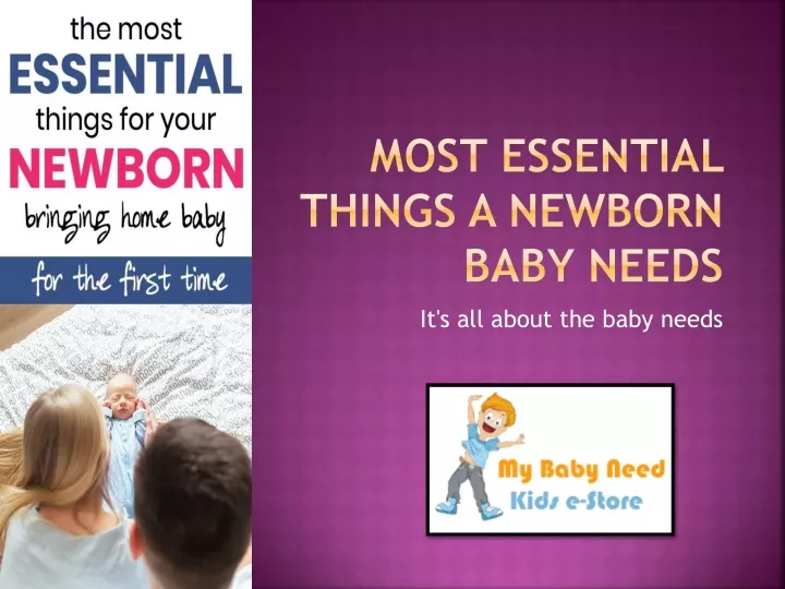 most essential things a newborn baby needs